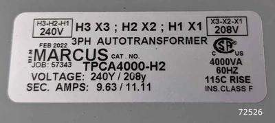 NEW MARCUS TPCA4000-H2