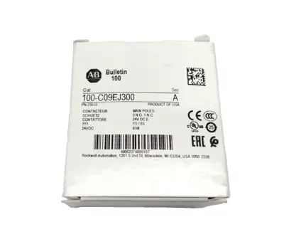 100-C09EJ300 | Allen Bradley  Ser. A Contactor, 9A 3P 24VDC - New