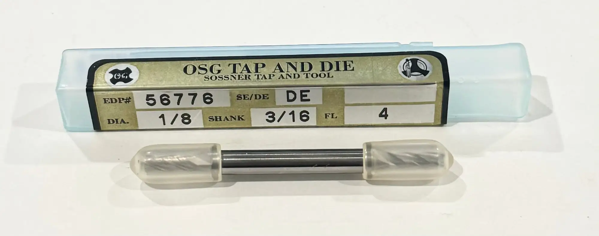 OSG 1/8" x 3/16" Cobalt Double End Mill 4 Flute