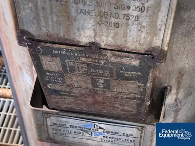 USED Trumbo, Incorporated 1,417 Sq Ft Trumbo Heat Exchanger, 316L S/S, 100/100#