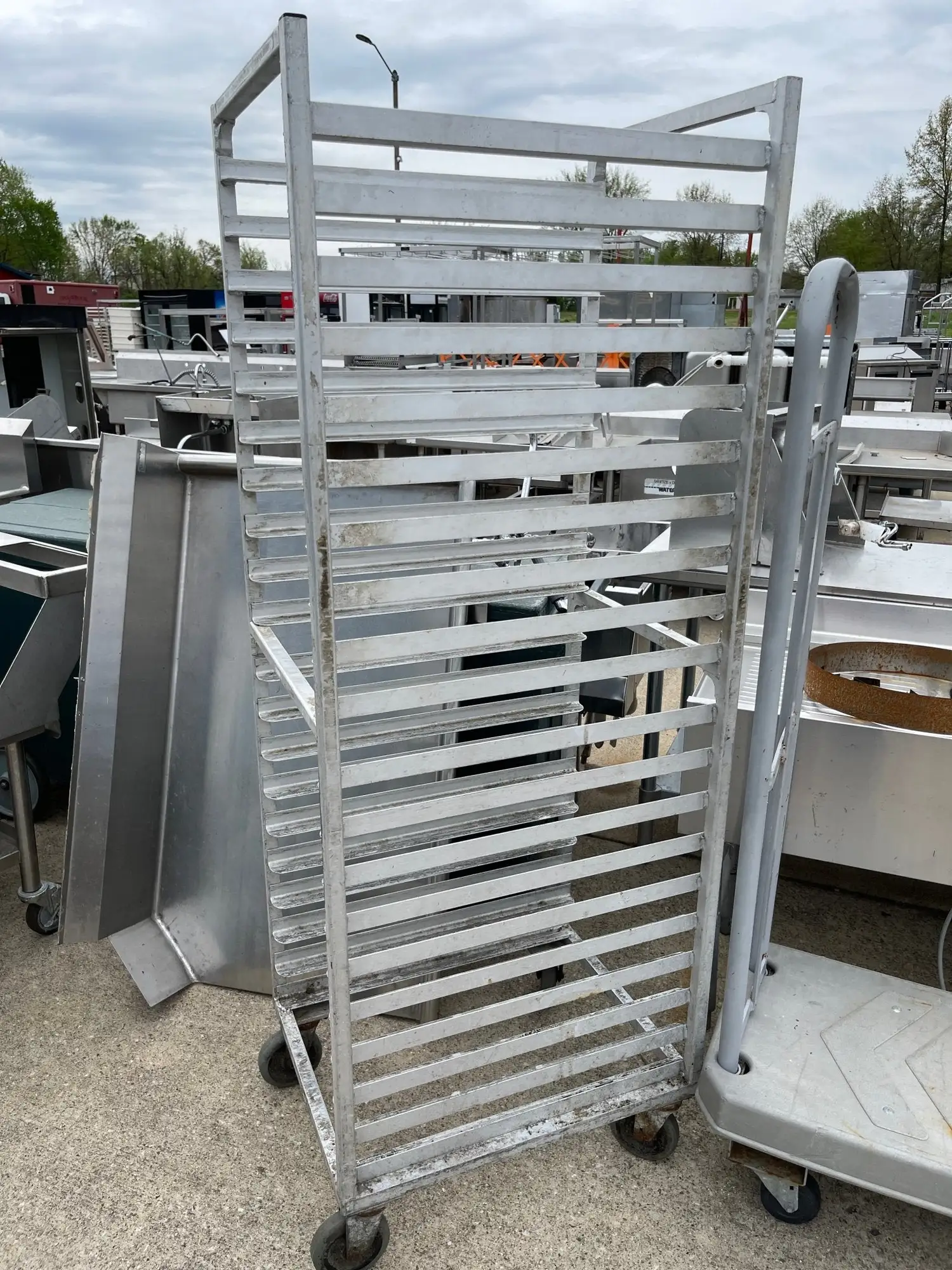 Used Falcon Restaurant Supply Used Aluminum Full Size Sheet Pan Rack with Casters Racks/Shelving Illinois US | Falcon Restaurant Supply #1378032