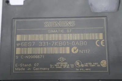 Siemens 6ES7331-7KB01-0AB0 6ES7 331-7KB01-0AB0 INPUT MODULE STOCK K-3507