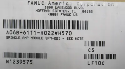 NEW FANUC A06B-6111-H022#H570 SPINDLE DRIVE A06B6111H022H570