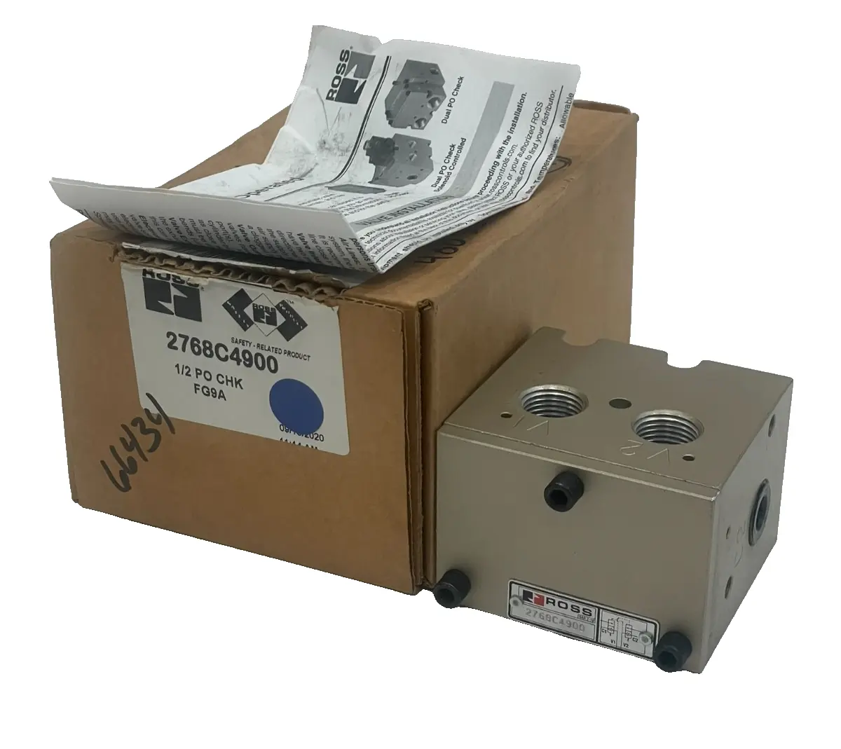 NEW ROSS CONTROLS 2768C4900 CHECK VALVE
