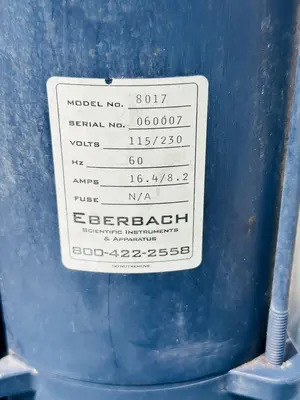 USED EBERBACH INSTRUMENTS & APPARATUS 8017
