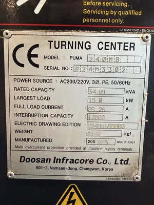 2007 DOOSAN PUMA 240MB CNC Lathes | GMT (19)