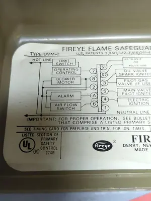 Used FIREYE UVM-2 Industrial Controls | Surplus Asset Holdings #1220725