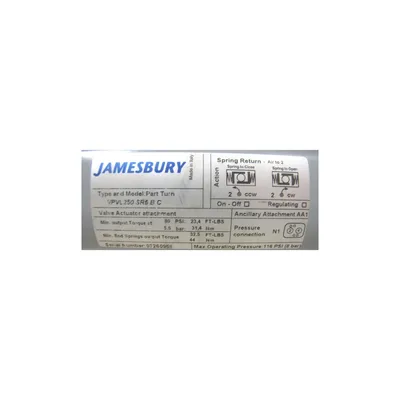 UNUSED JAMESBURY 1-1/2" BALL VALVE