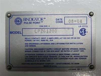 USED BINDICATOR LP2G1200