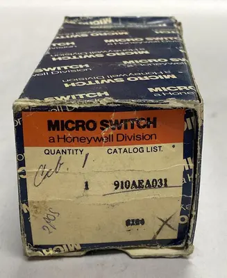 New | in-Stock MICRO SWITCH 910AEA031 Miscellaneous Equipment (Electrical & Power) | Surplus Asset Holdings #1188513