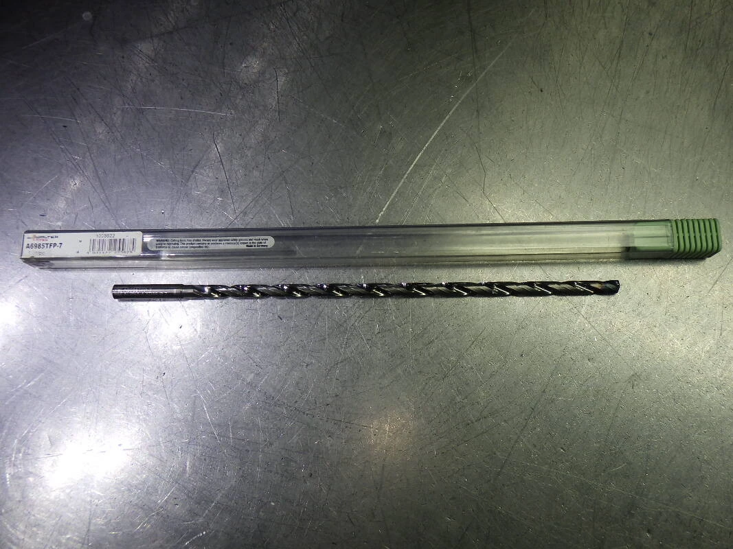 Walter 7mm Coolant Thru 30xD Carbide Drill 8mm Shank A6985TFP-7 (LOC1976A)