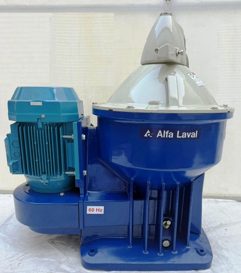 Alfa-Laval S-825 fuel/lube oil purifier, 316SS.