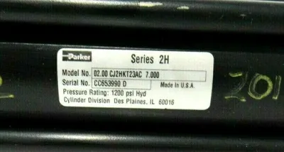 NEW PARKER 02.00 CJ2HKT23AC 7.000 CYLINDER SERIES 2H 0200CJ2HKT23AC7000