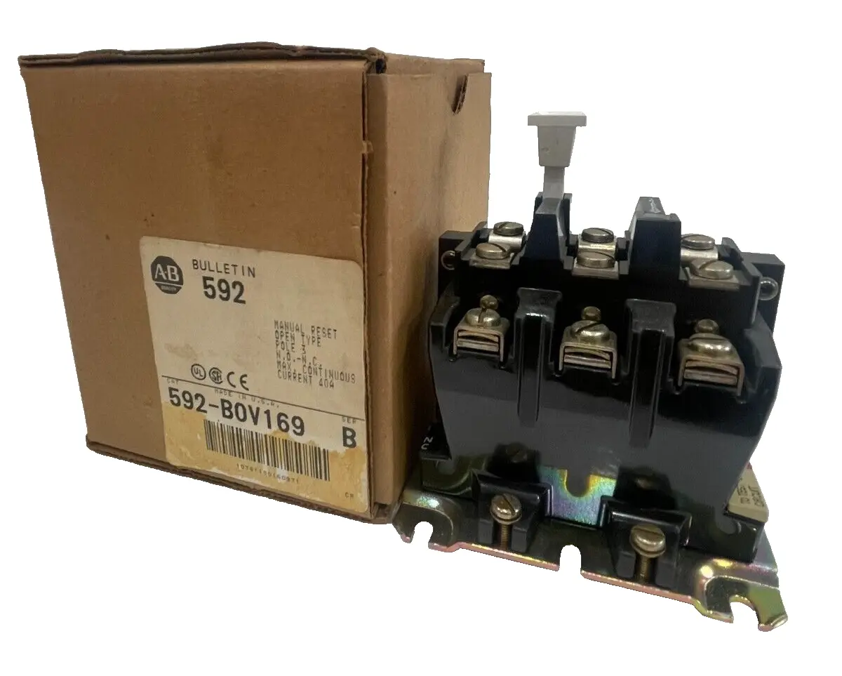 ALLEN BRADLEY 592-BOV169 OVERLOAD RELAY SER.B 592BOV169 NEW, SURPLUS