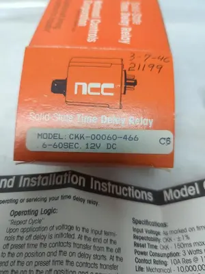 New | in-Stock NATIONAL CONTROLS CKK-00060-466 Miscellaneous Equipment (Electrical & Power) Ohio US | Surplus Asset Holdings #1235506