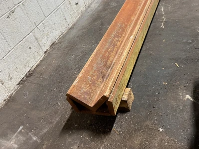 CUSTOM 10' BOTTOM PRESS BRAKE DIE - 7" OPENIN