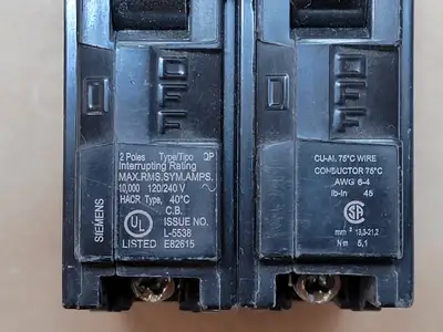 Used SIEMENS Q260 Switchgears British Columbia CA | Lenmark #835743