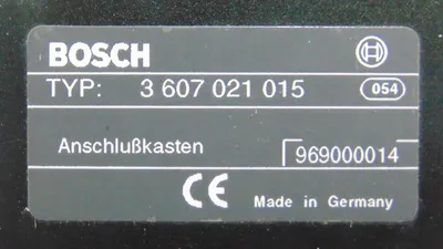 Bosch 3 607 021 015 Suppression Module Used