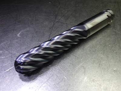 Kennametal 1" 6 Flute Carbide Ballnose Endmill UJBE1000N6DB KCSM15 (LOC2978D)