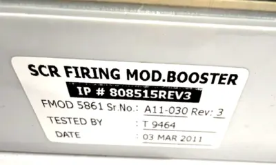 NEW INDUCTOTHERM 808515SCR FIRING MODULE BOOSTER 806271REV3 , 806269REV4