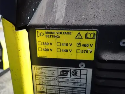 Used ESAB WARRIOR 500I CC/CV Welding Machinery (Other) Ohio US | HGR 24 #1048301