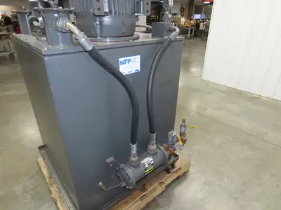 Parker Hydraulic Power Unit 44GPM 200Gal Tank Dual Variable Pump 40Hp 230/460V