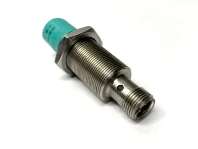 USED PEPPERL+FUCHS READ/WRITE HEAD M18 121115 MISSING HEX NUT