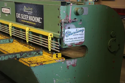 Used DI-ACRO 10FTX1/8IN Power Squaring Shears (Gauge) California US | Sterling Machinery Exchange #1467182