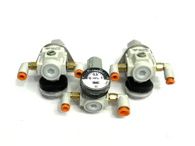 USED SMC MINIATURE MODULAR REGULATOR M5 PORTS AR MASS PRO