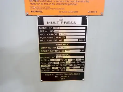 USED MULTIPRESS M5P-8