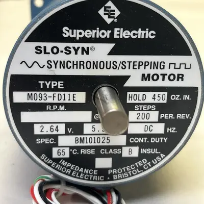 Used SUPERIOR ELECTRIC M093-FD11E Motors (misc) | Surplus Asset Holdings #1205026