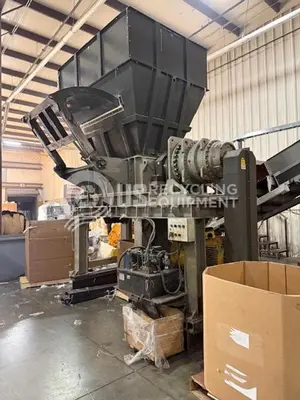 Used 2021 GENOX YS-1500 SHREDDER & OBR12065 CONVEYOR Shredders Georgia US | US Recycling Equipment #785901