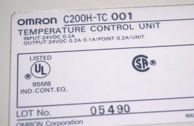 USED OMRON C200H-TC001 TEMPERATURE CONTROL MODULE C200HTC001