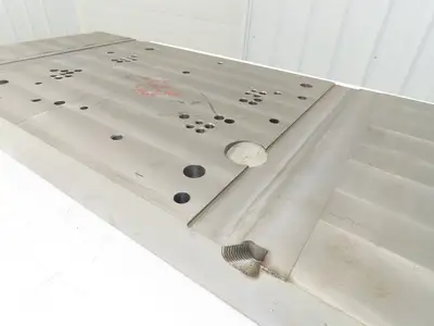 Carbon Steel Flat Fixture Plate 3.22" x 20" x 42"  760Lbs
