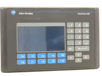 Allen Bradley 2711-B5A5 PanelView 550 HMI Control Panel Ser H FRN 4.46 100-240V
