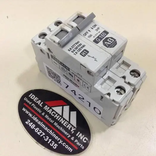 Used ALLEN BRADLEY 1492-CB1/G160 SER C Circuit Breakers Michigan US | Ideal Machinery #585649