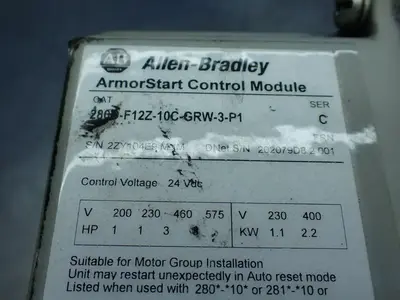 USED ALLENBRADLEY 280DFN10C