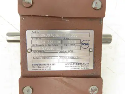 Stober drives K102VG0700MR141/050 Worm Gearbox 70:1 Reducer 0.3Hp 25rpm 145T