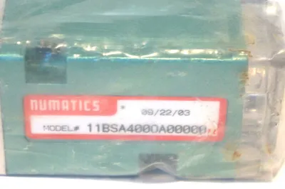NEW NUMATICS 11BSA400OA00000 PUSHBUTTON VALVE
