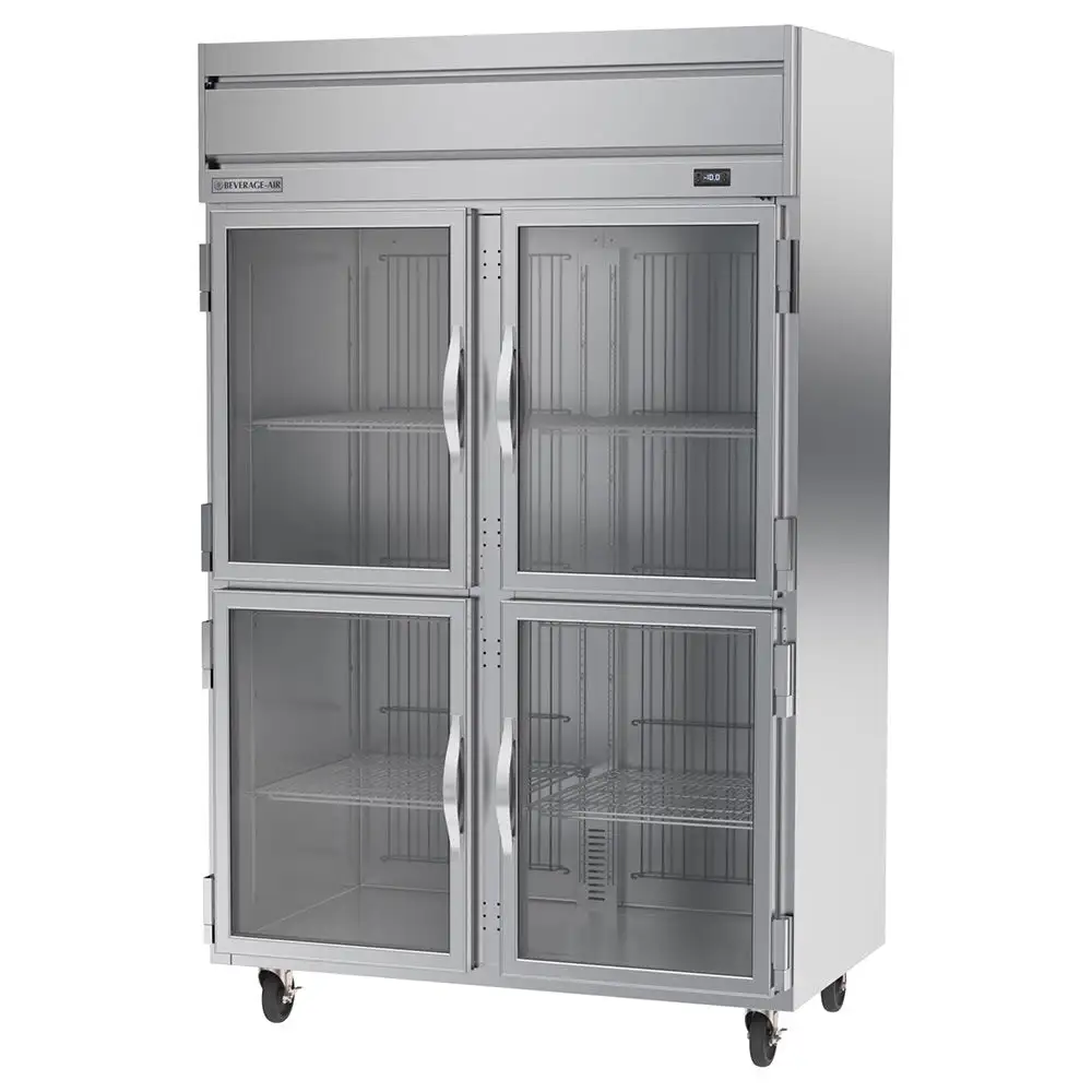 Beverage-Air HFPS2HC-1HG 52" Horizon Series Two Section Reach In Freezer, (4) Left/right Hinge Glass Doors, 115v
