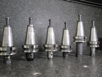 6x BT40 Tool Holders Includes retention Knobs Pull Studs DMG Mori Seiki NV5000