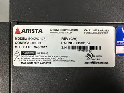 Arista BOXPC-138 PC 24VDC 3A REV. (C/A) (1.2.2)