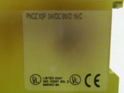 USED PILZ PNOZX3P24VDC3N/01N/C