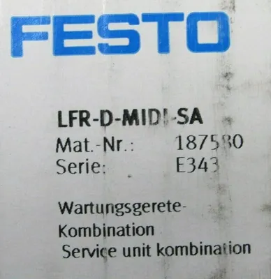 NEW FESTO LFR-D-MIDI-SA PNEUMATIC REGULATOR FILTER 187580 LFRDMIDISA