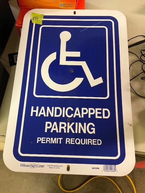 Handicapped Parking Sign