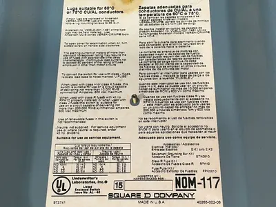 Used SQUARE D H363 Disconnects Ohio US | HGR 24 #1508125