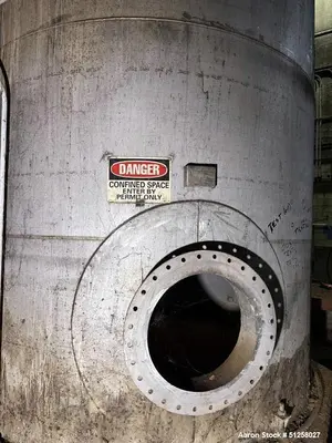 Used 7,000 Gallon Alloy Fabricators 316L Stainless Steel Vertical Storage Tank