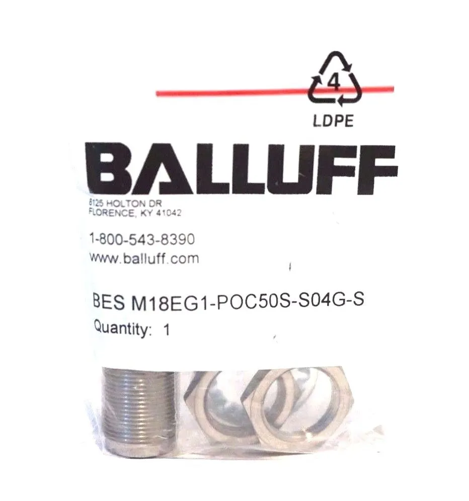 NEW BALLUFF BES M18EG1-POC50S-S04G-S PROXIMITY SENSOR BESM18EG1POC50SS04GS