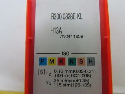 Sandvik Coromant R300-0828E-KL H13A Carbide Insert Grade H13A 6pcs