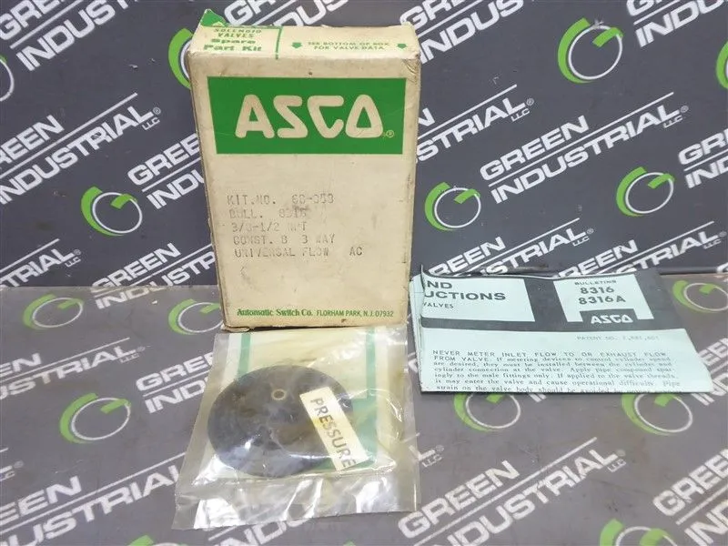 ASCO 68-058 Solenoid Valve Spare Parts Kit New NIB